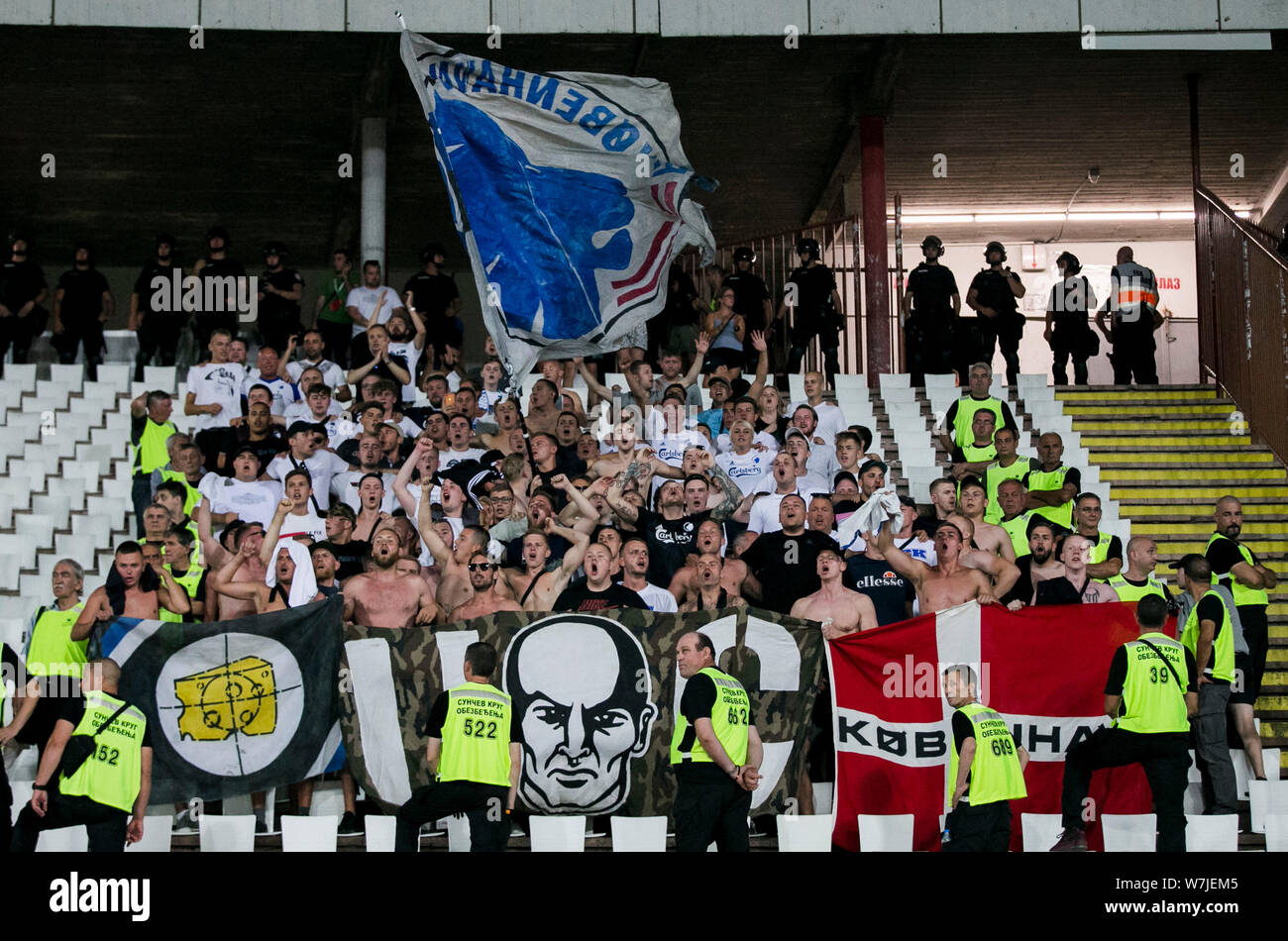 The fans of FC Copenhagen support their team Stock Photo - Alamy