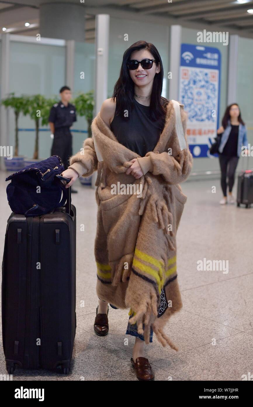 Chinese model Xi Mengyao, better known as Ming Xi, is pictured at the