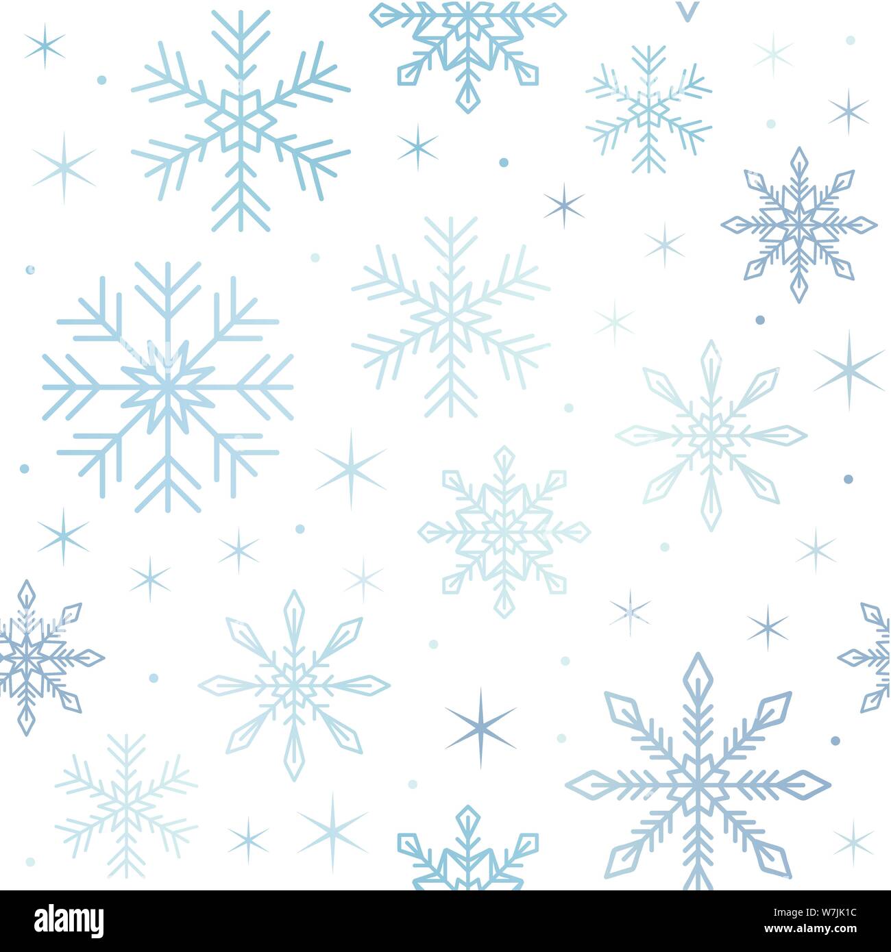 seamless pattern bright snowflake background vector illustration EPS10 Stock Vector