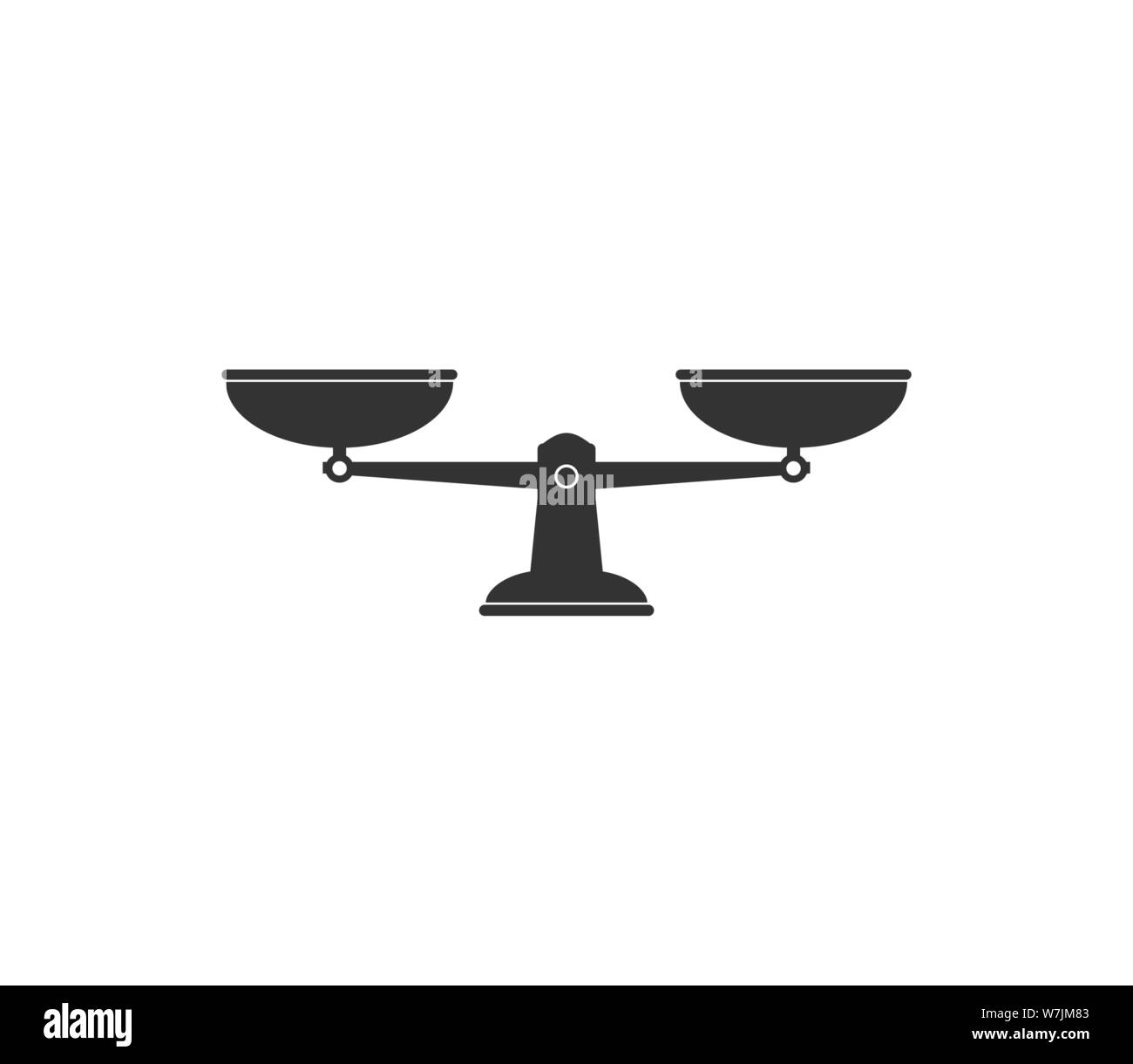 Balance scale icon. Vector illustration flat Stock Vector Image & Art