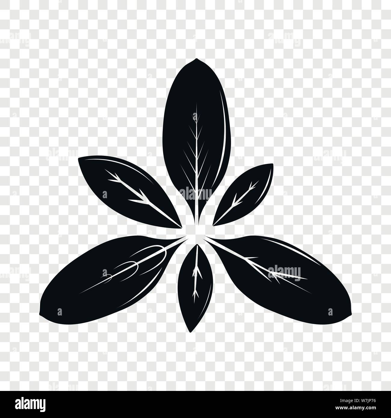 Leaf icon, simple black style Stock Vector Image & Art - Alamy