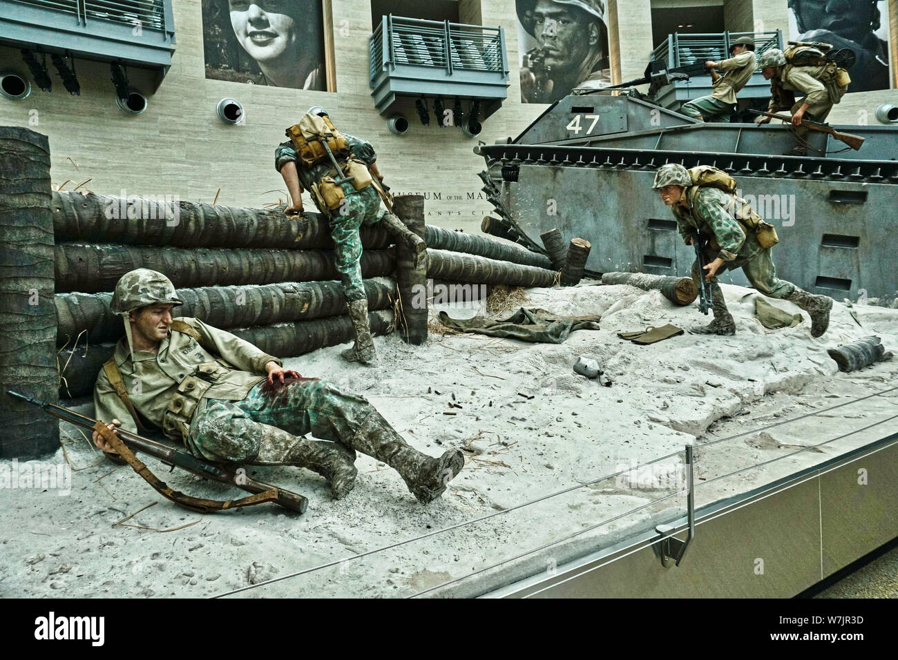 The Marine Corps Museum in Quantico, VA. Photo by Dennis Brack Stock