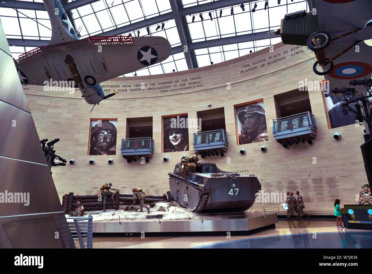 The Marine Corps Museum in Quantico, VA. Photo by Dennis Brack Stock