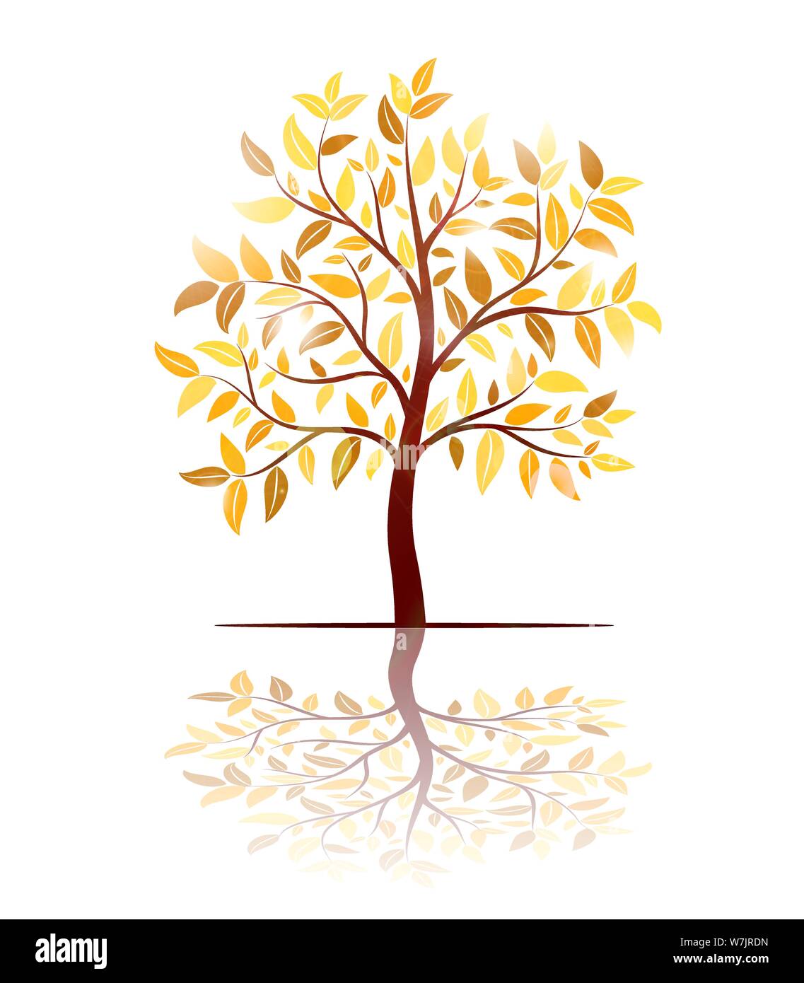Autumn tree vector Stock Vector Image & Art - Alamy