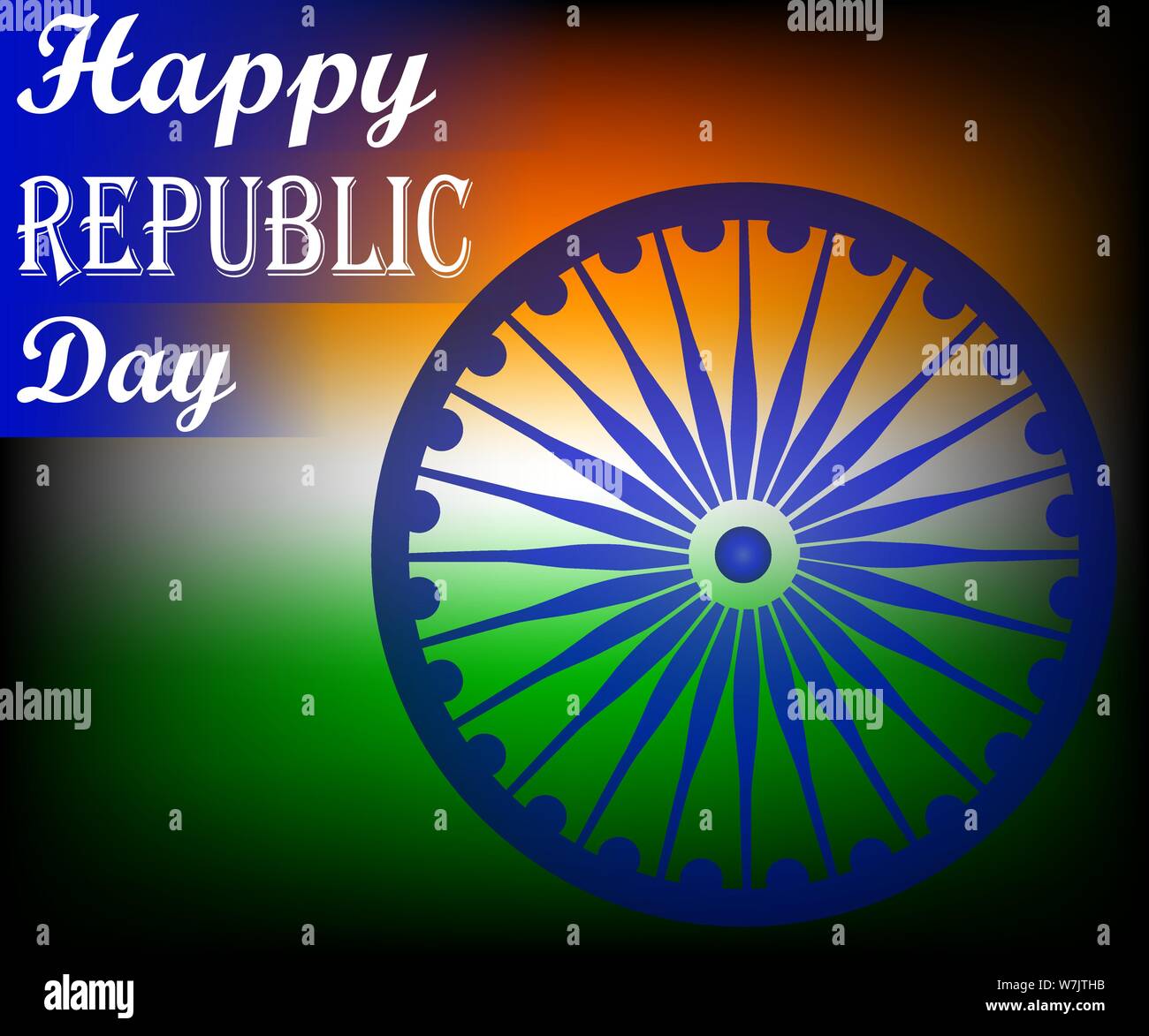 Happy Indian Republic Day Celebration Poster Or Banner Background
