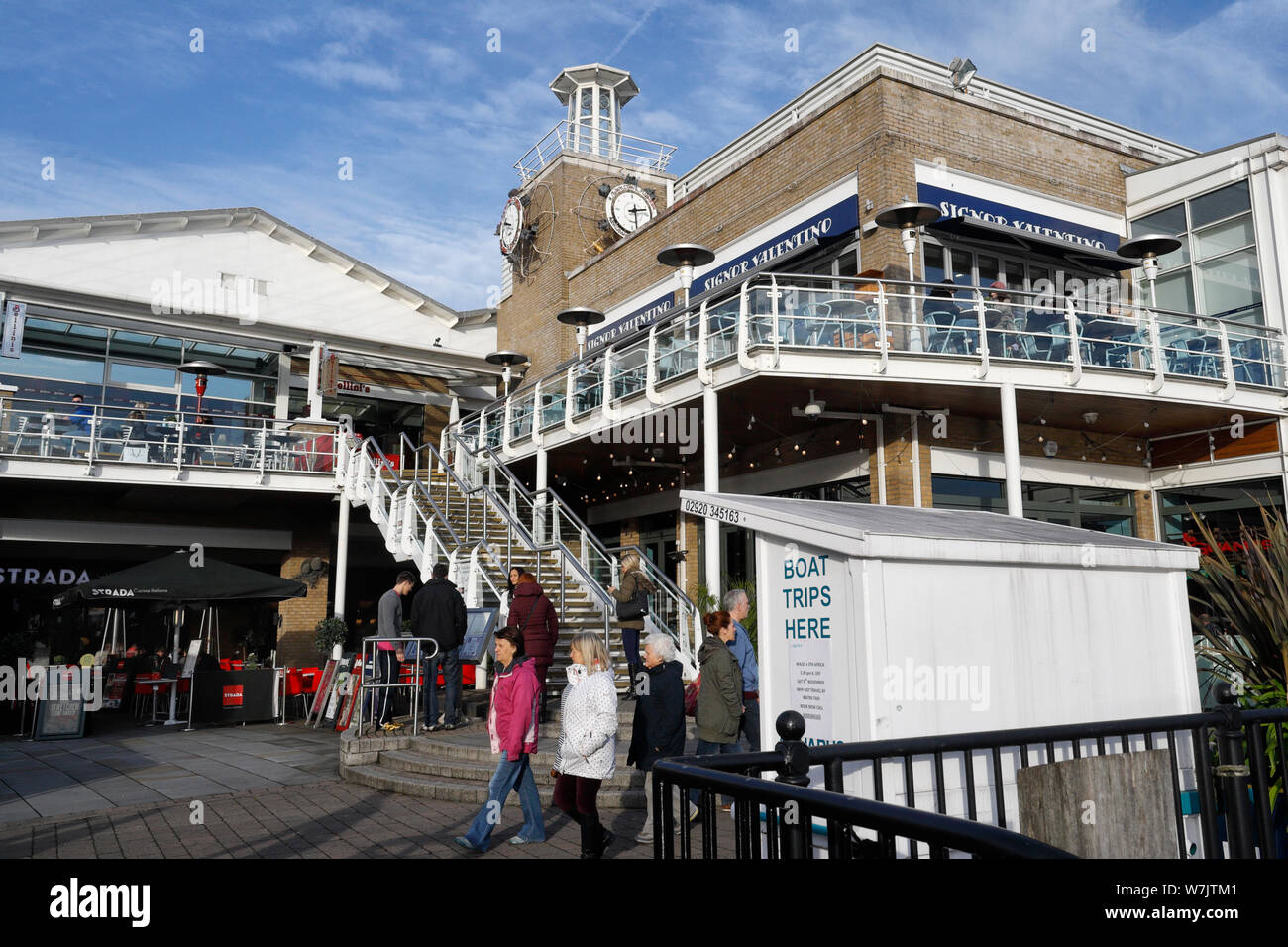 Mermaid Quay Cardiff Bay waterfront, Wales UK Stock Photo Alamy