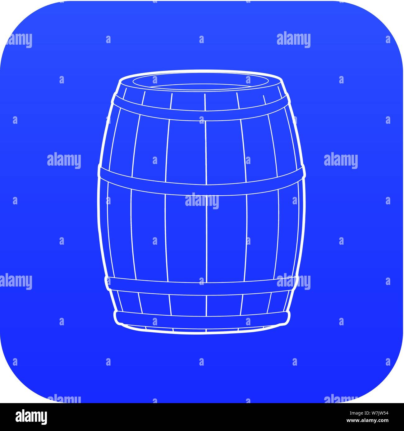 Wine barrel icon blue vector Stock Vector Image & Art Alamy
