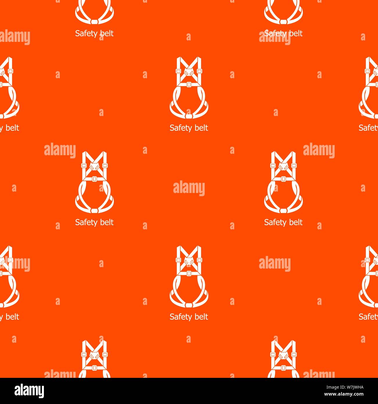 Safety belt pattern vector orange stock vector image art alamy
