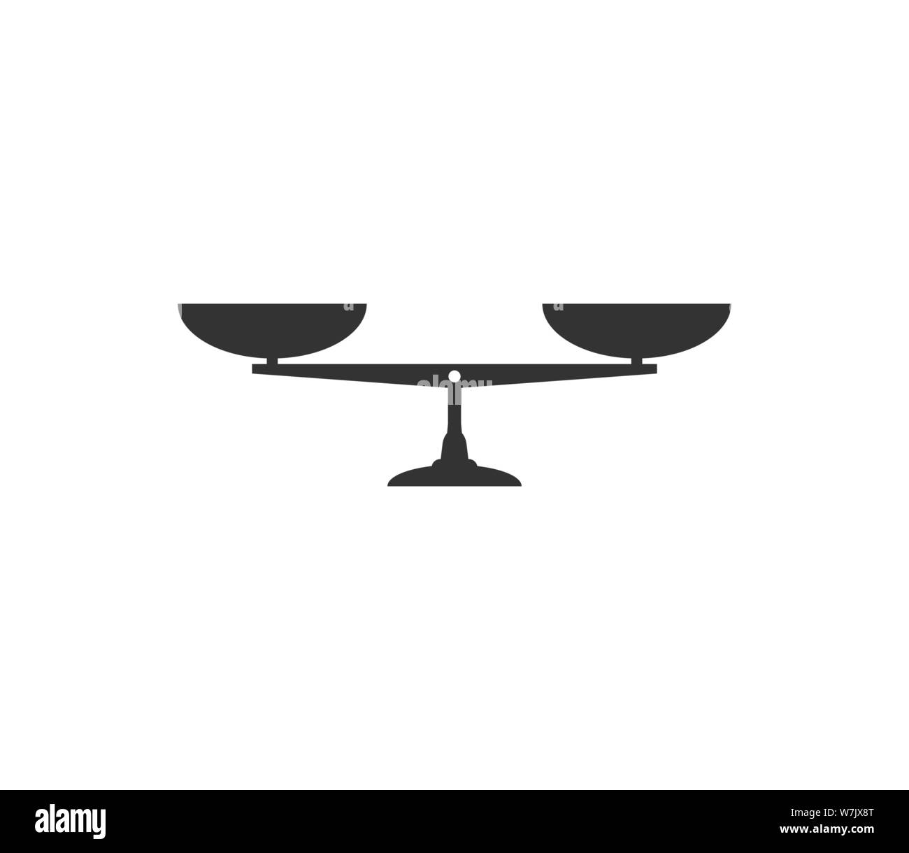 Balance scale icon. Vector illustration flat Stock Vector Image & Art