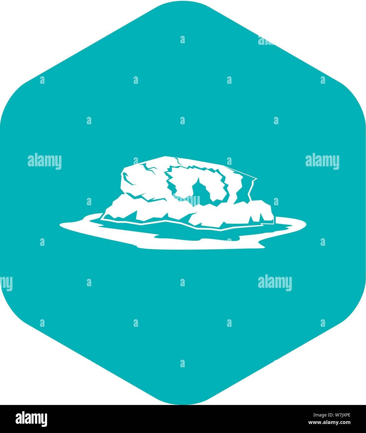 Cliff icon, simple style Stock Vector Image & Art - Alamy