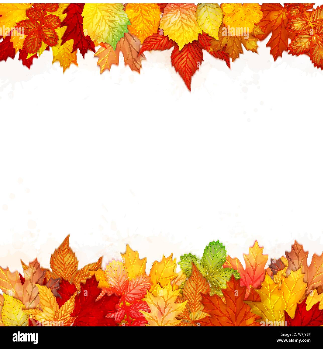 Autumn background with colorful leaves vector Stock Vector Image & Art ...