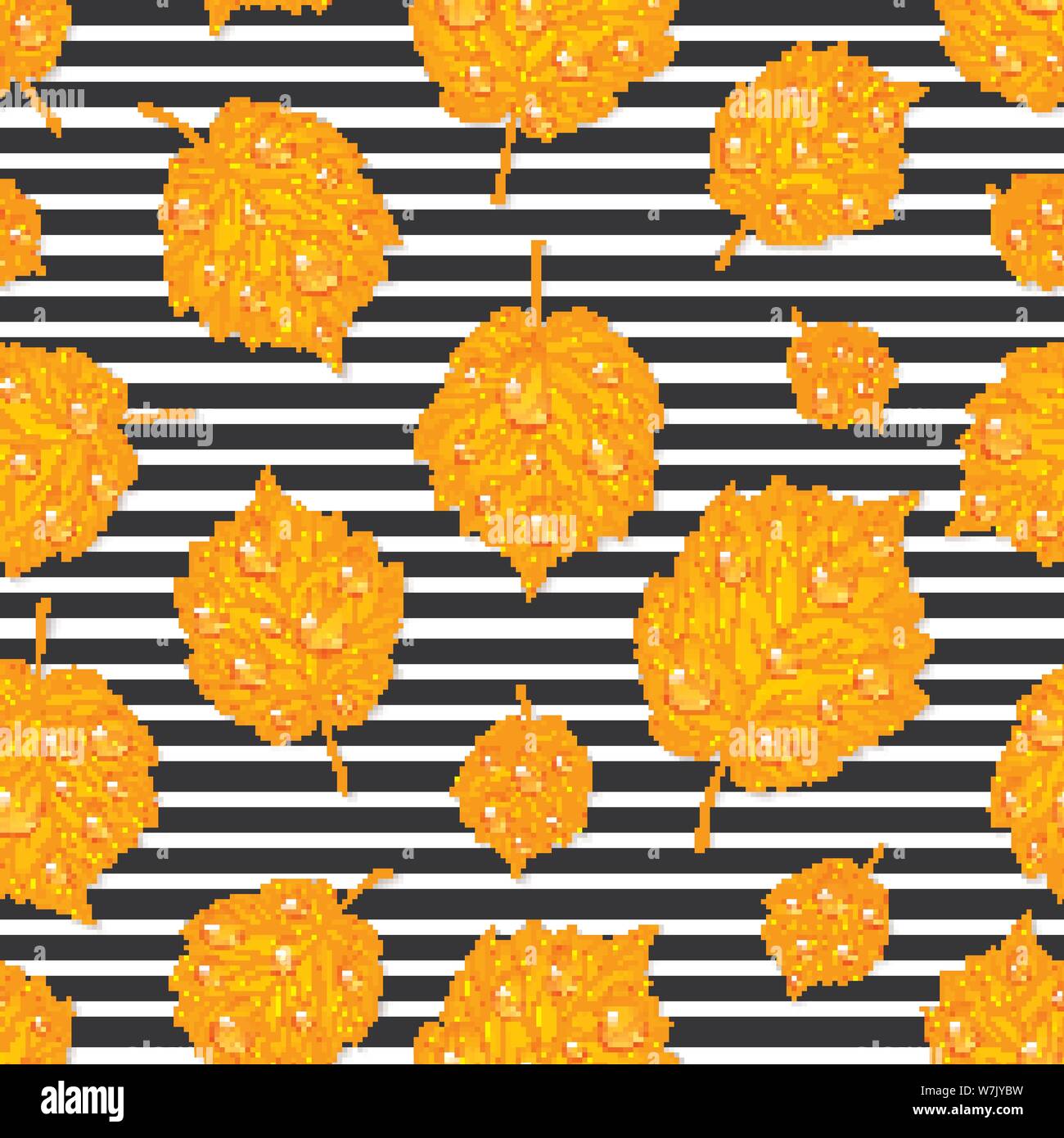 Autumn leaves seamless pattern vector background Stock Vector Image ...