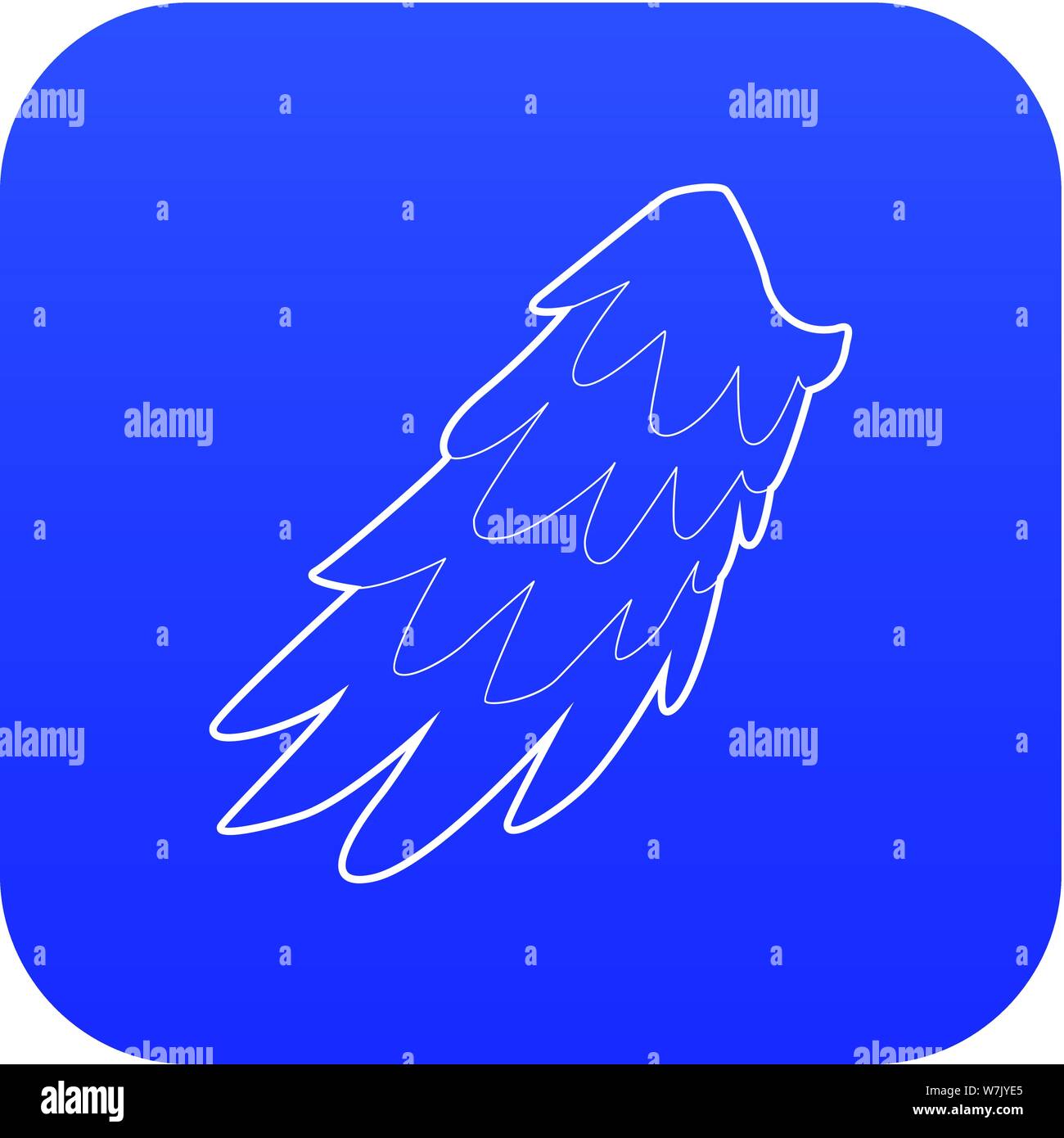 Angelic wing icon blue vector Stock Vector Image & Art - Alamy