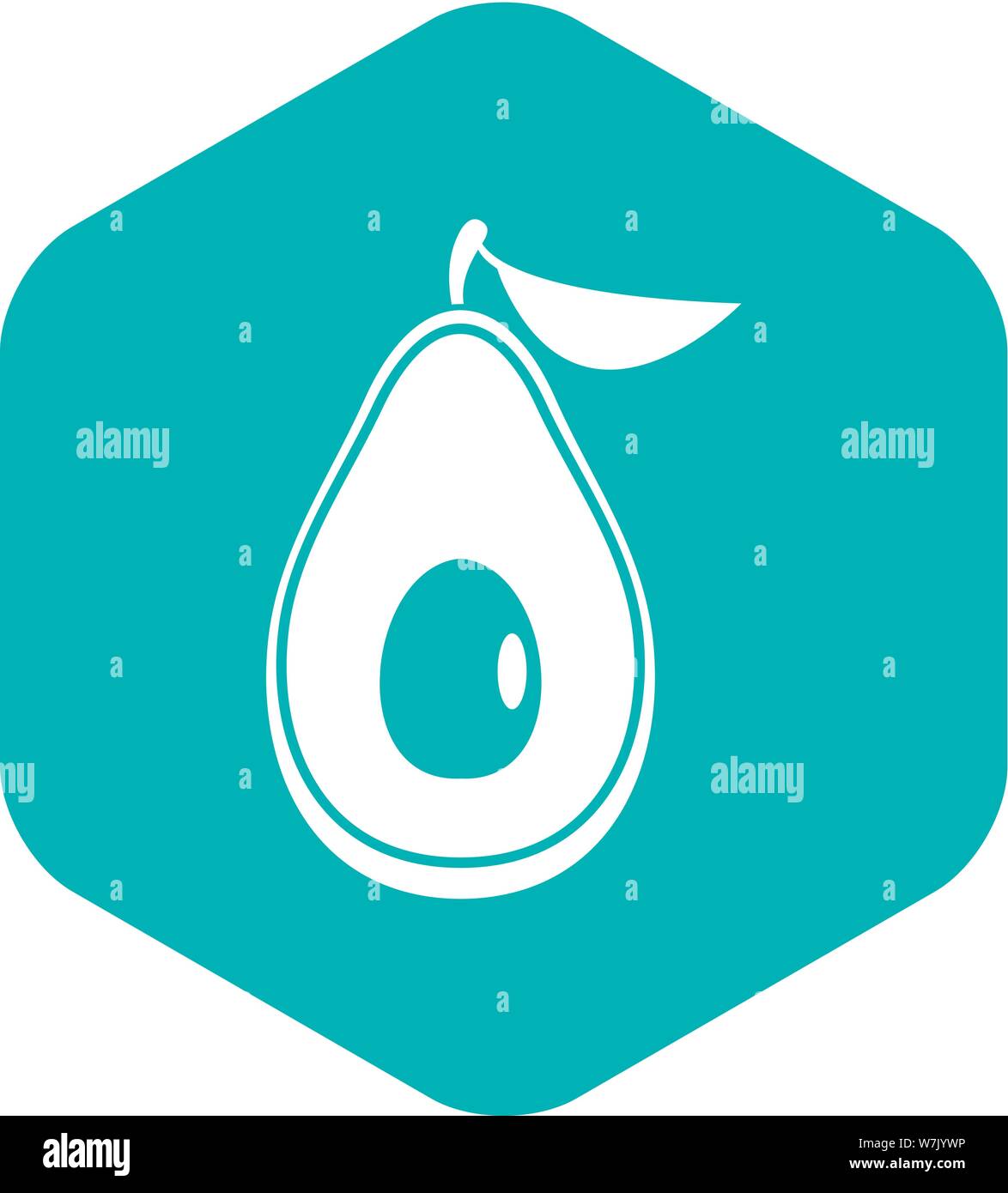 Avocado icon, simple style Stock Vector Image & Art - Alamy