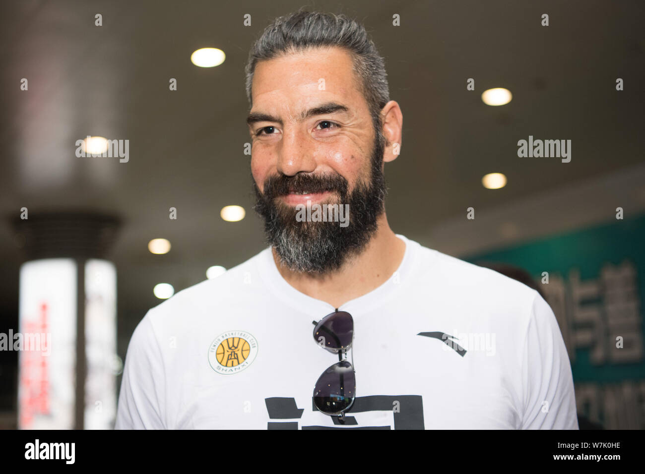 Argentine basketball player Luis Scola, of Shanxi Brave Dragons for the  Chinese Basketball Association (CBA) 2017/2018 Season, is pictured after  arriv Stock Photo - Alamy