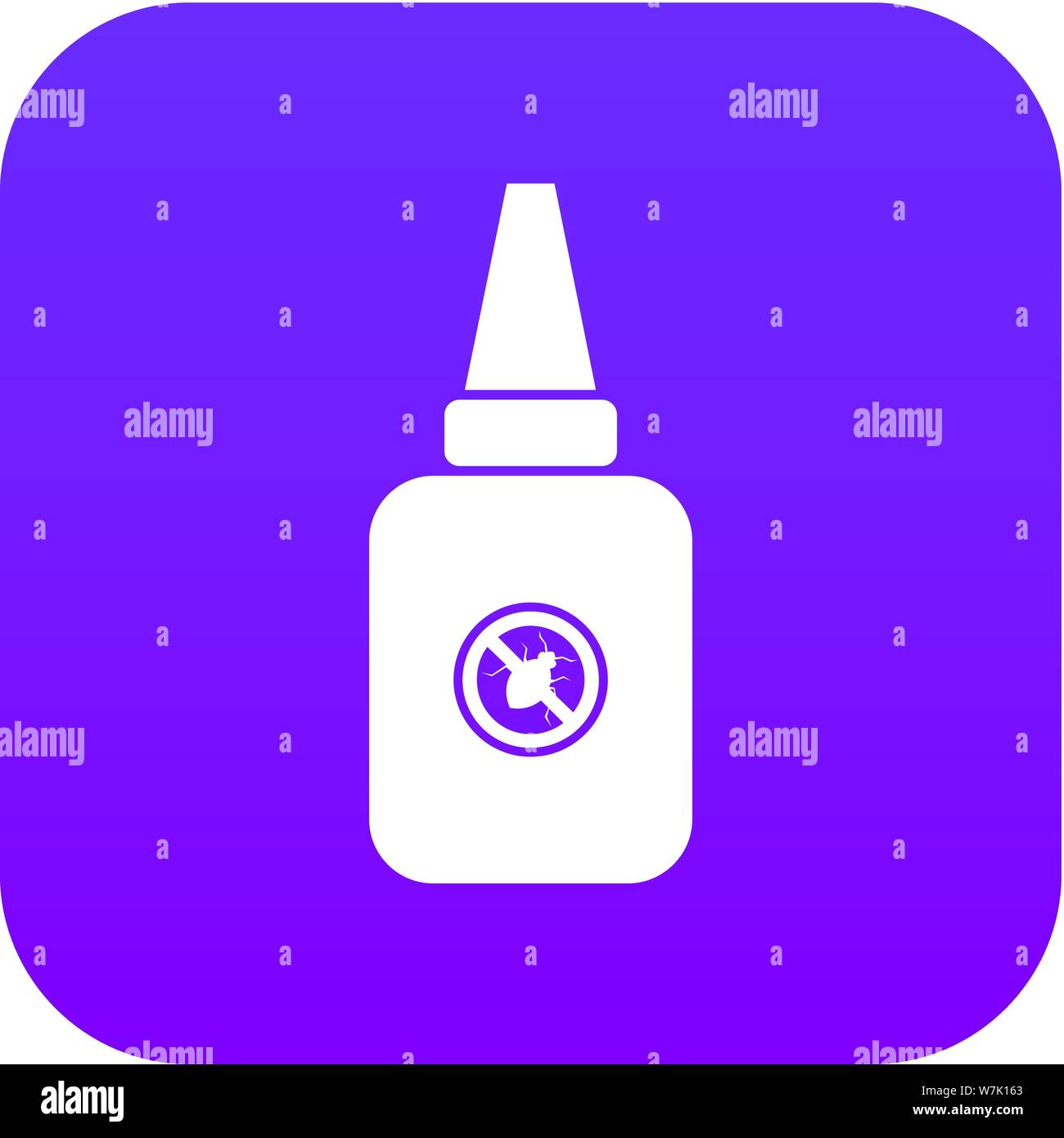 Insect spray icon digital purple Stock Vector