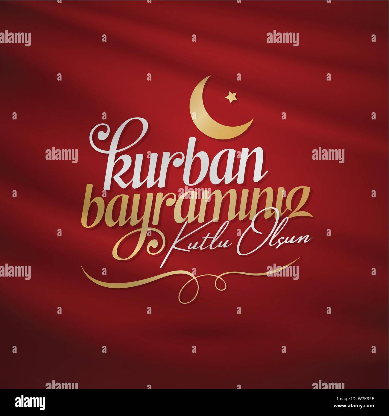 Feast of the Sacrifice Greeting (Eid alAdha Mubarak) (Turkish Kurban Bayraminiz Kutlu Olsun