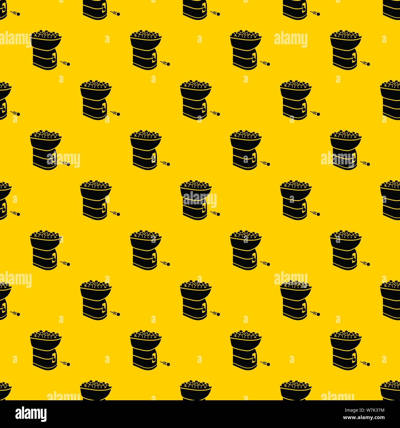 Tennis ball machine pattern vector Stock Vector