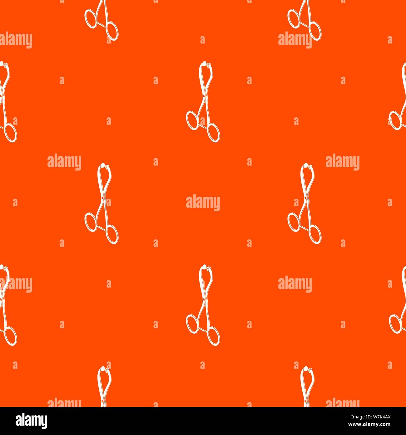 Surgical clipper pattern vector orange Stock Vector
