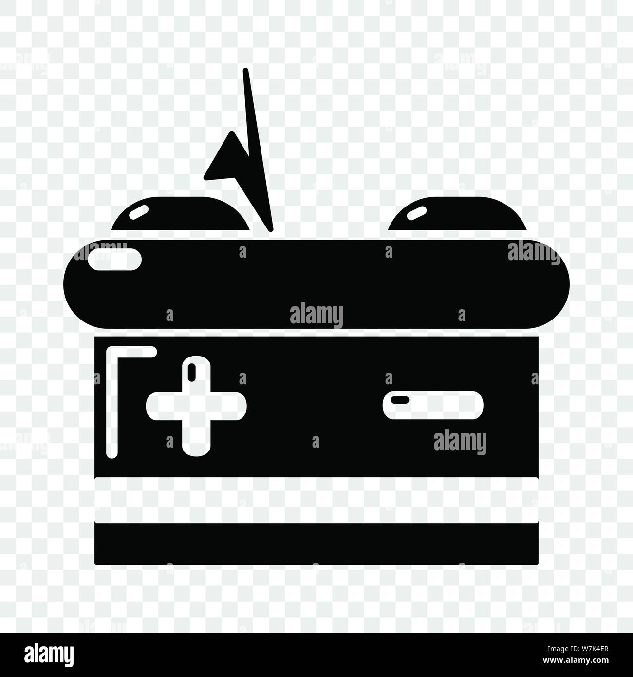 Battery icon, simple black style Stock Vector Image & Art - Alamy