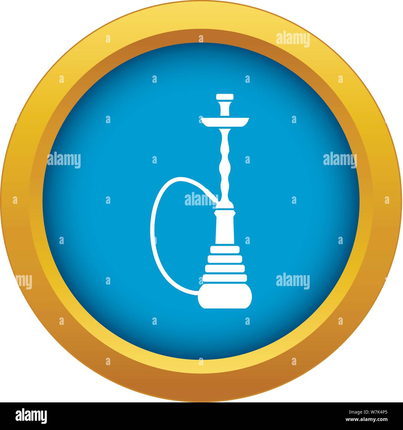 Hookah icon blue vector isolated Stock Vector Image & Art - Alamy