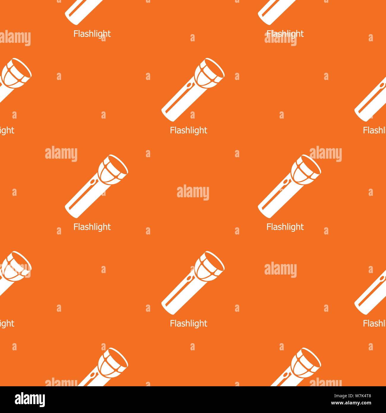 Flashlight pattern vector orange Stock Vector