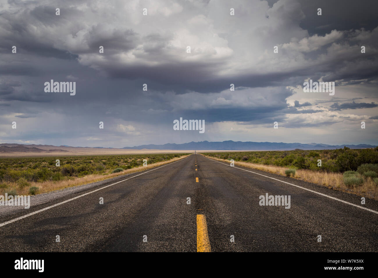 the-yellow-lines-of-a-two-lane-highway-us-highway-50-under-overcast