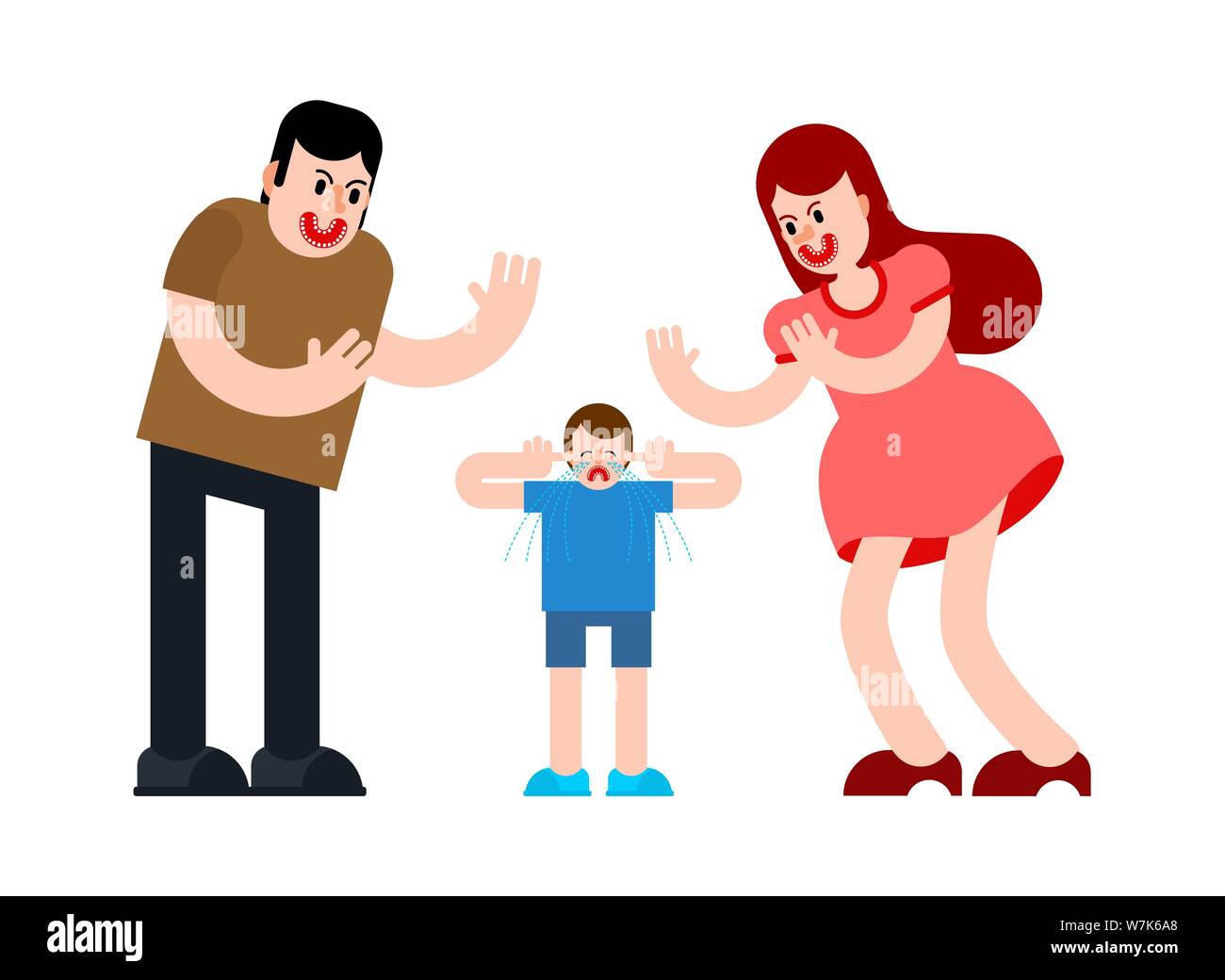 Parents Scold Child Man And Woman Swear Dad And Mom Scream At Boy Stock Vector Image Art Alamy Parents Scold Child Man And Woman Swear Dad And Mom Scream At Boy Stock Vector Image Art Alamy