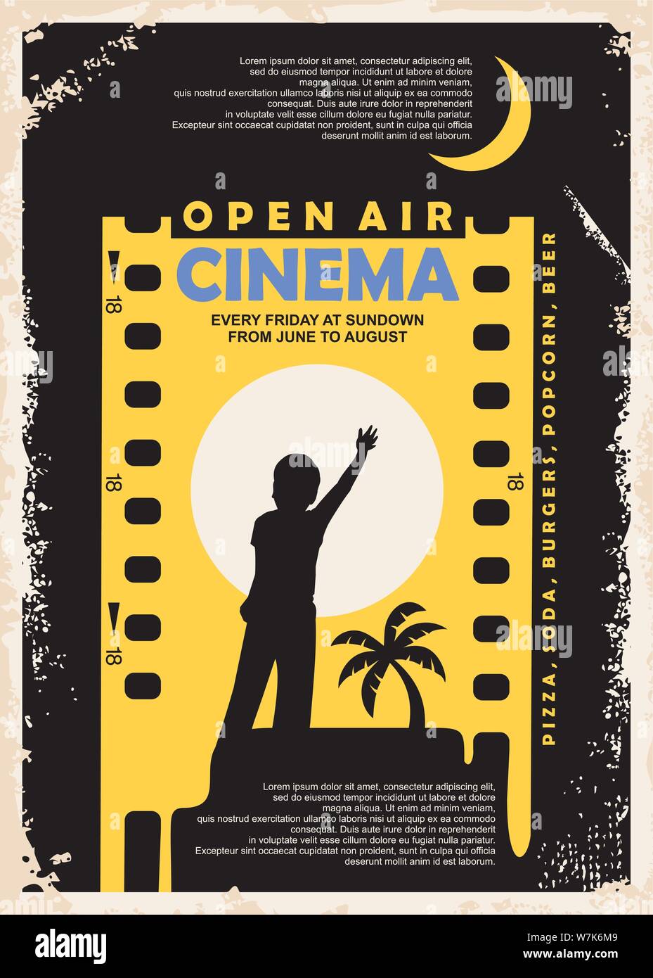 Vintage movie cinema poster hi-res stock photography and images - Alamy