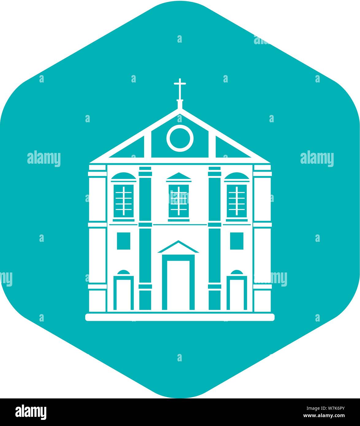 Church icon, simple style Stock Vector Image & Art - Alamy