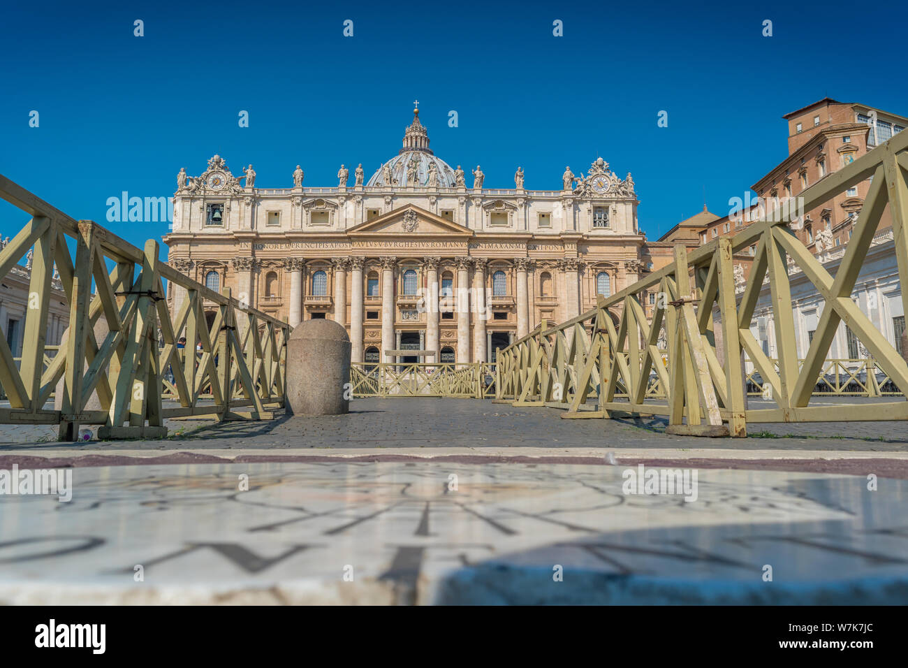 The Papal Basilica of St. Peter in the Vaticanv Stock Photo