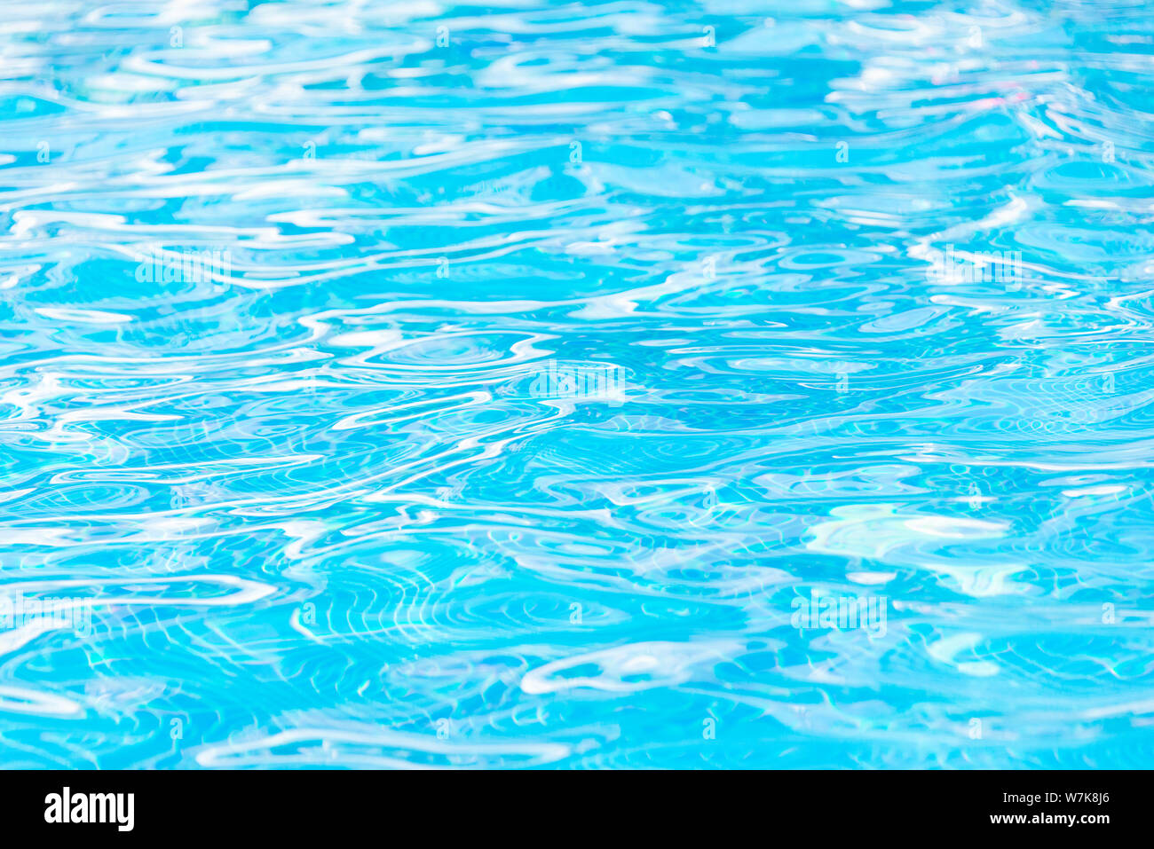 Close up of pool water surface Stock Photo