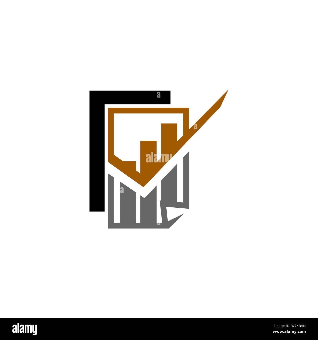 Accounting Tax Financial Business Logo Design Template Vector Stock