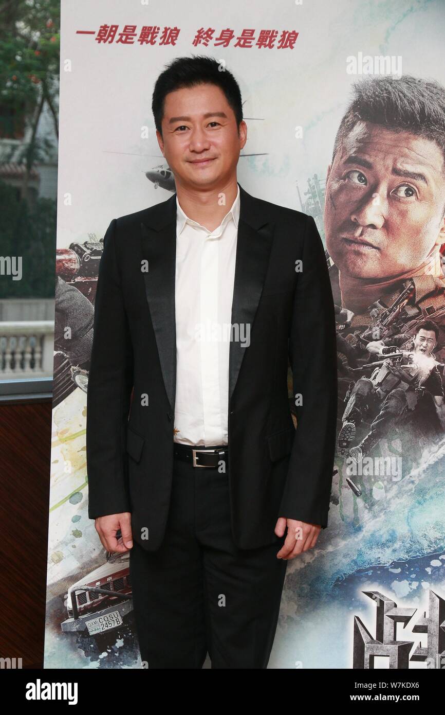 Chinese actor and director Wu Jing poses during a premiere event for ...