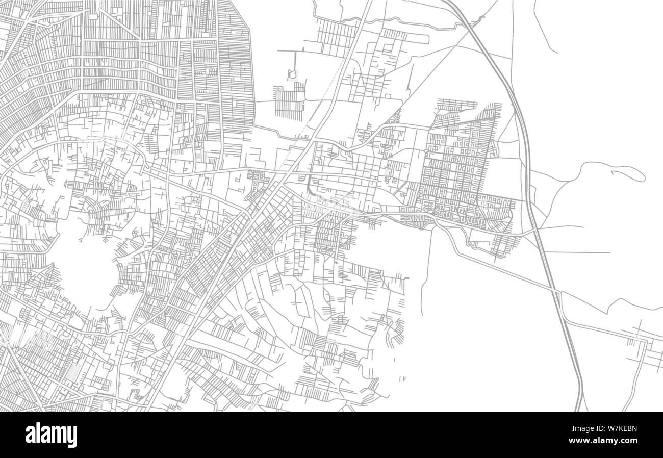 Chicoloapan de Juárez, México, Mexico, bright outlined vector map with