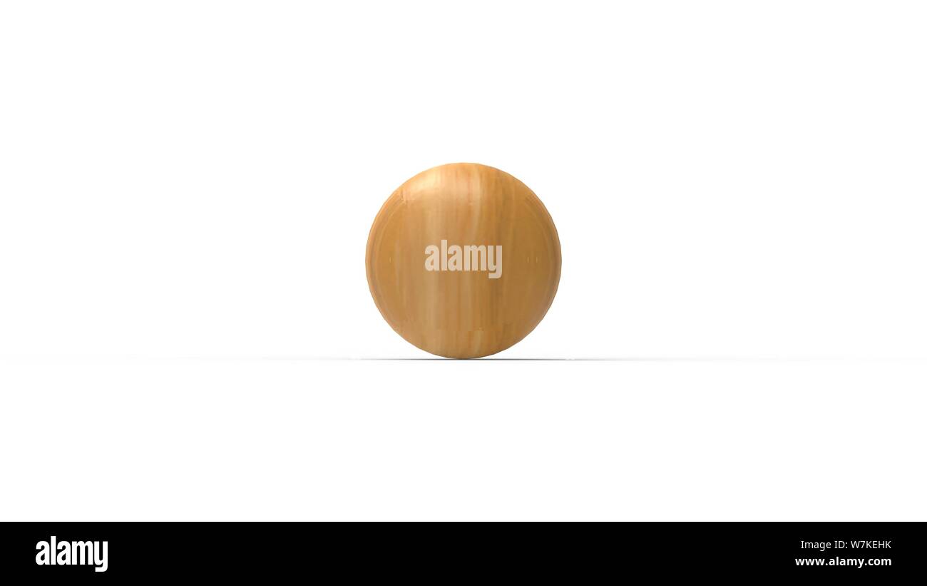 Sphere ball 3d rendering in multiple materials isolated in white studio background Stock Photo