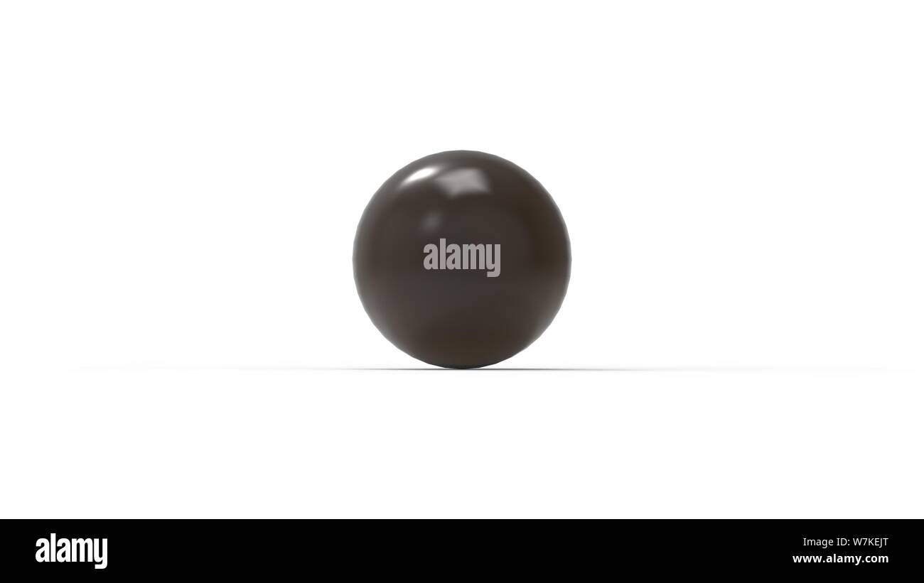 Sphere ball 3d rendering in multiple materials isolated in white studio background Stock Photo