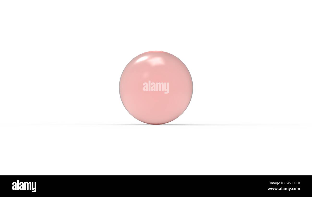 Sphere ball 3d rendering in multiple materials isolated in white studio background Stock Photo
