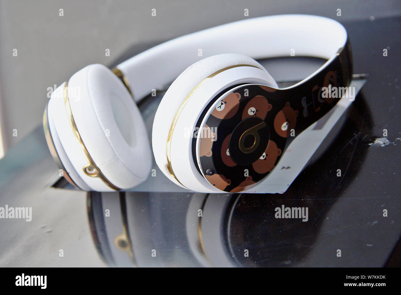 View of the Apple's latest collaborative headphone with Beats by
