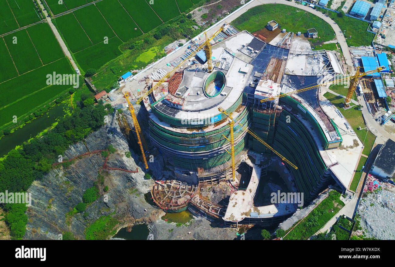 The five-star Shanghai Tianmashan Pit Hotel, also known as