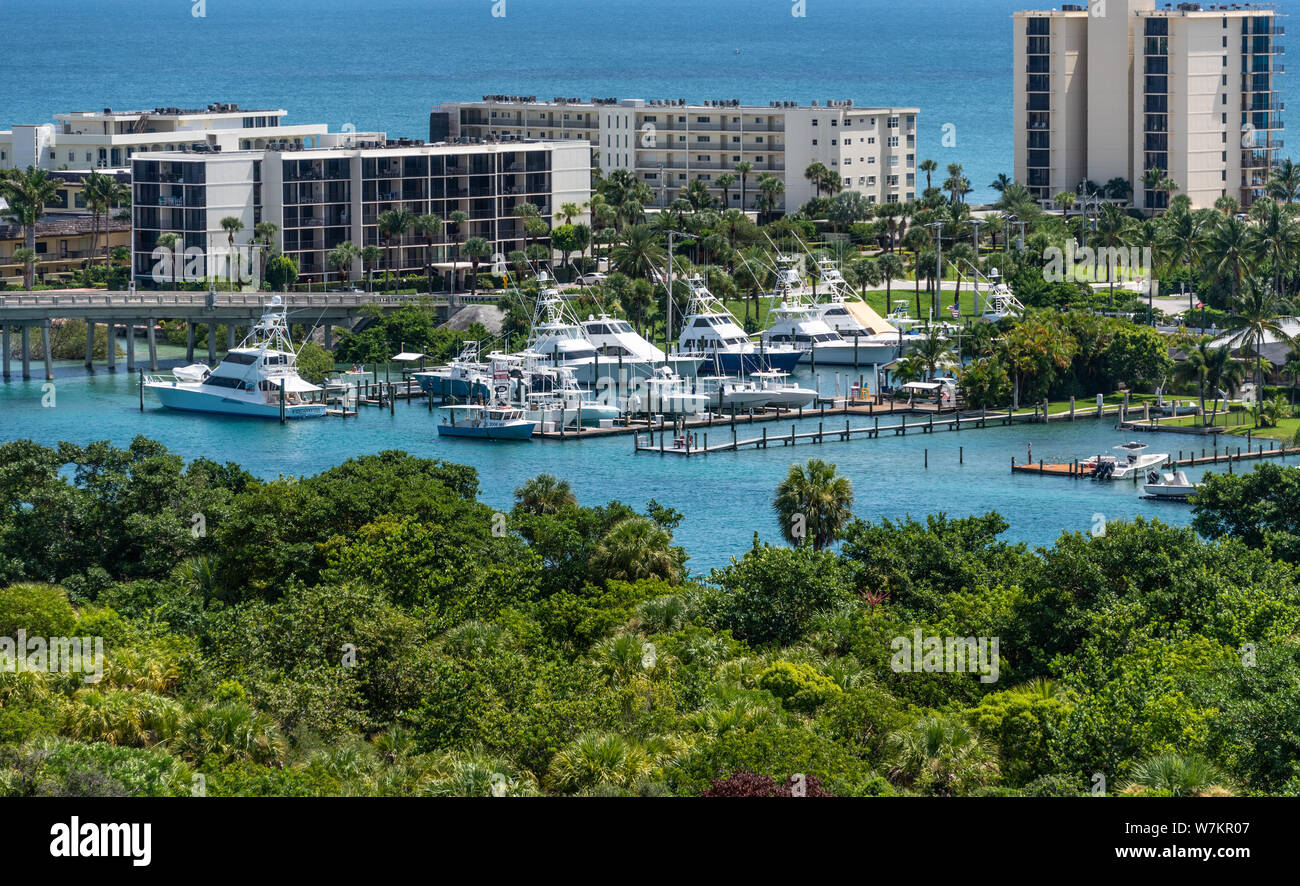 Jupiter Island and Indian River view from the Jupiter Inlet Lighthouse in Jupiter, Palm Beach County, Florida. (USA Stock Photo - Alamy Jupiter Island and Indian River view from the Jupiter Inlet Lighthouse in Jupiter, Palm Beach County, Florida. (USA Stock Photo - Alamy