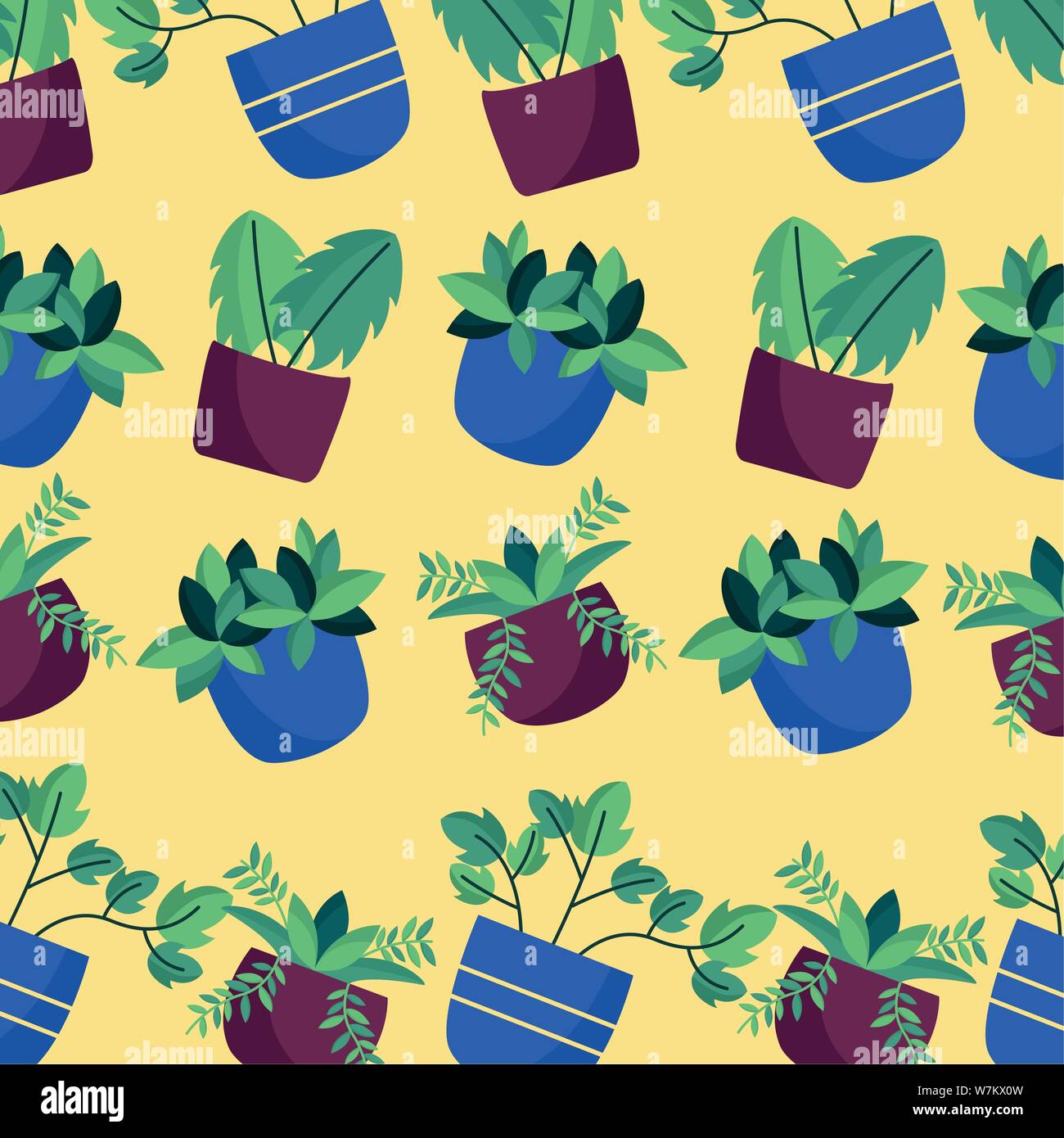 decorative house plants interior design Stock Vector Image & Art - Alamy