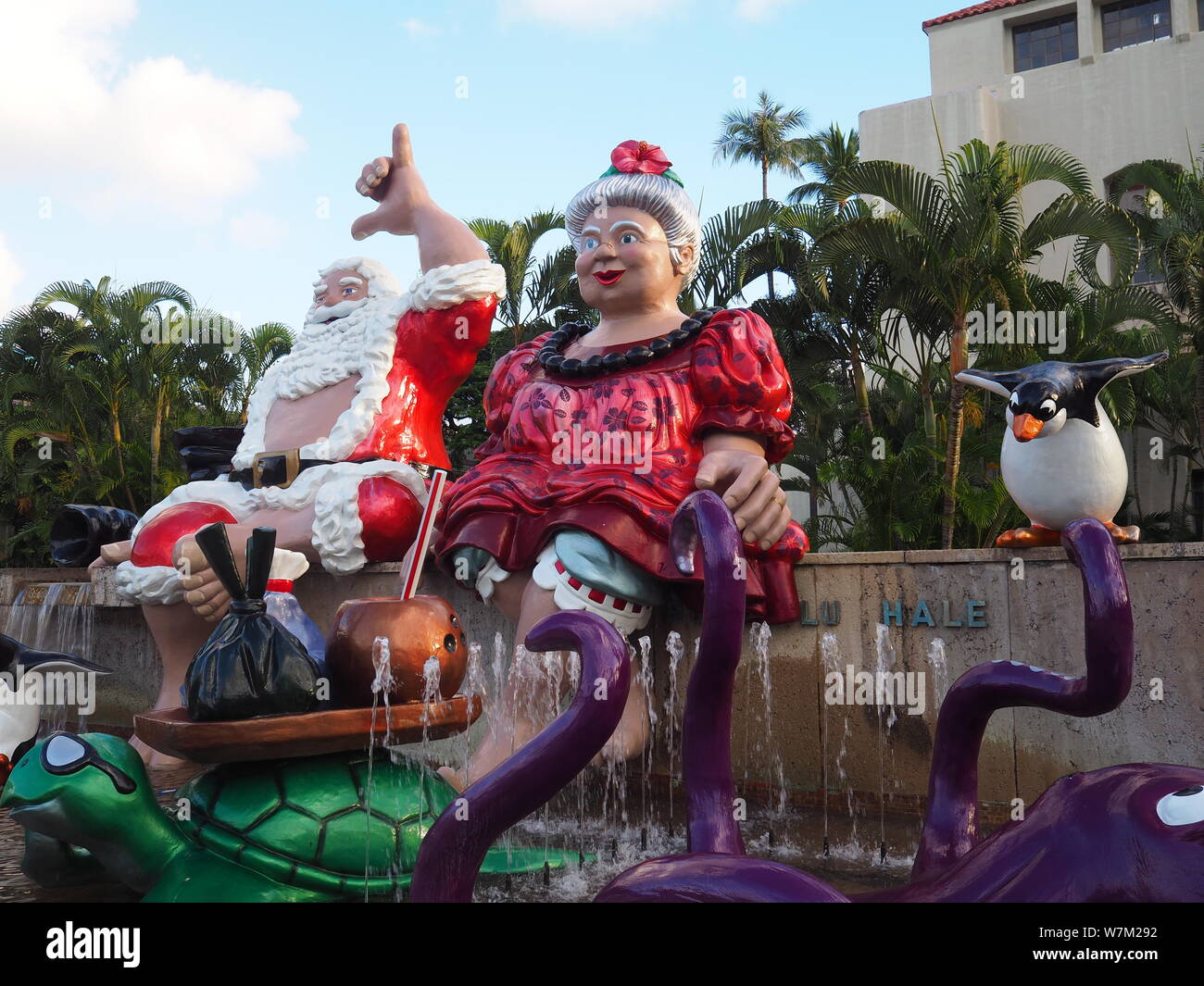 Christmas at Honolulu Hale, Honolulu, Oahu, Hawaii Stock Photo Alamy