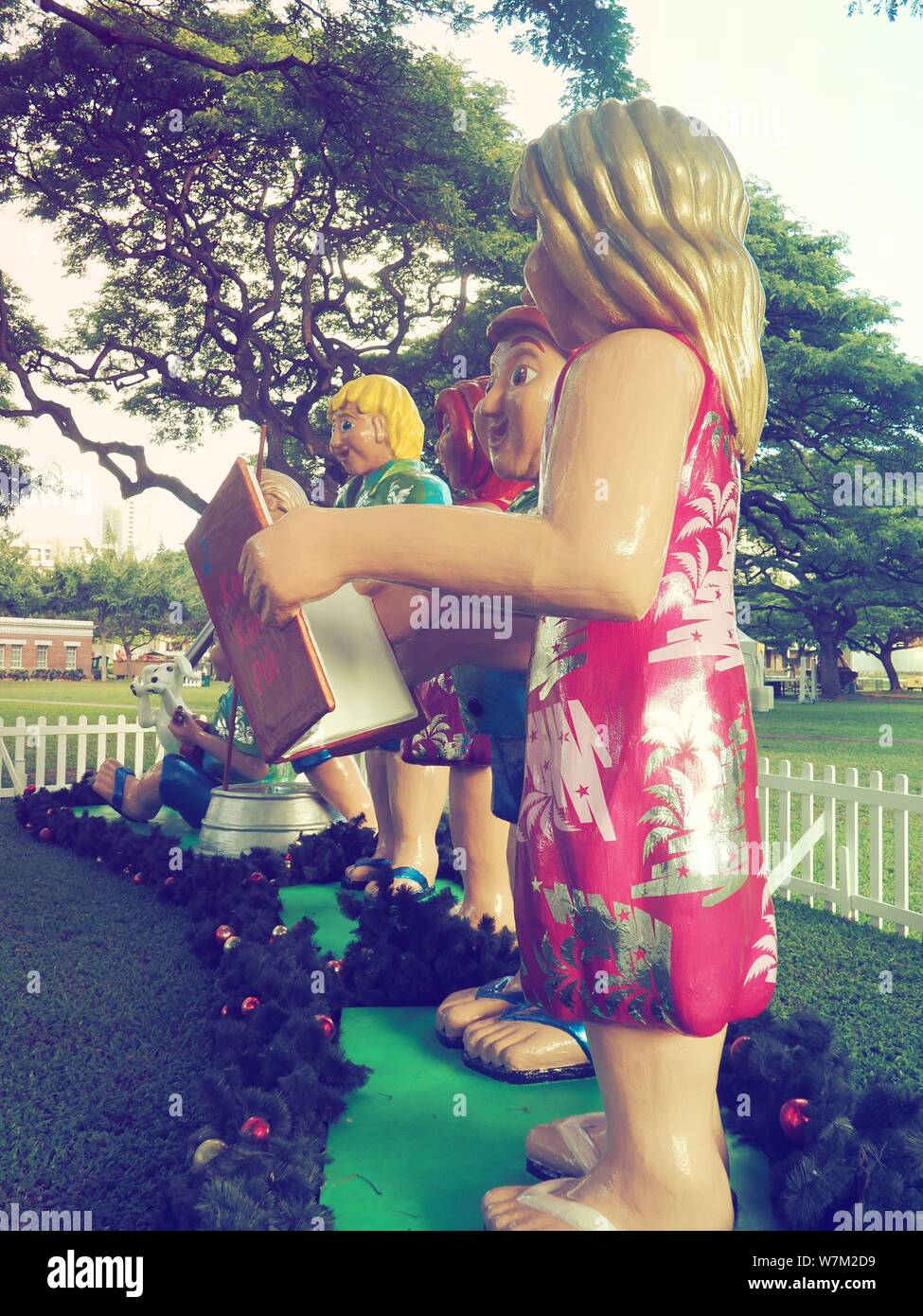 Christmas at Honolulu Hale, Honolulu, Oahu, Hawaii Stock Photo Alamy