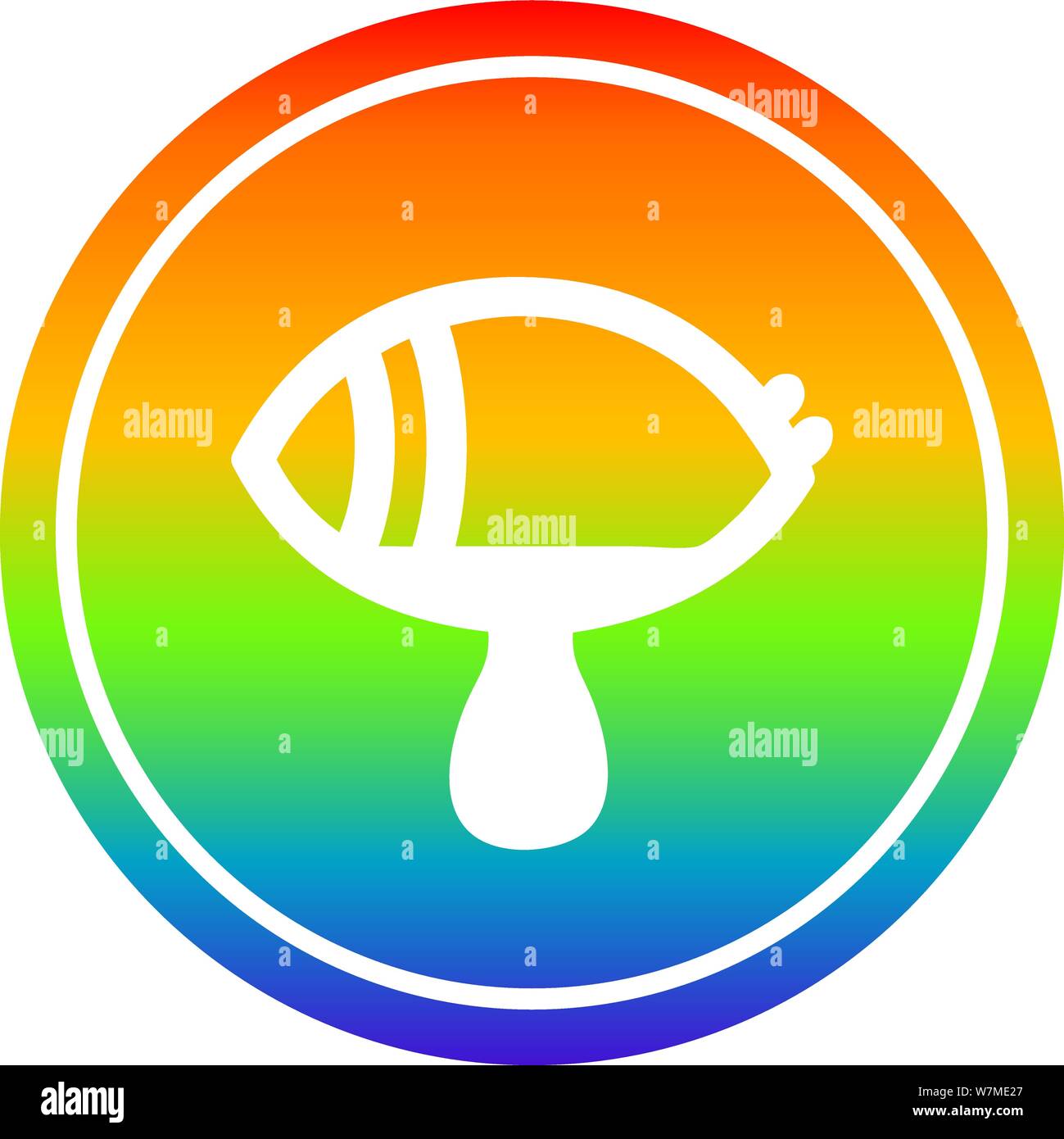 mystic eye crying blood circular icon with rainbow gradient finish ...