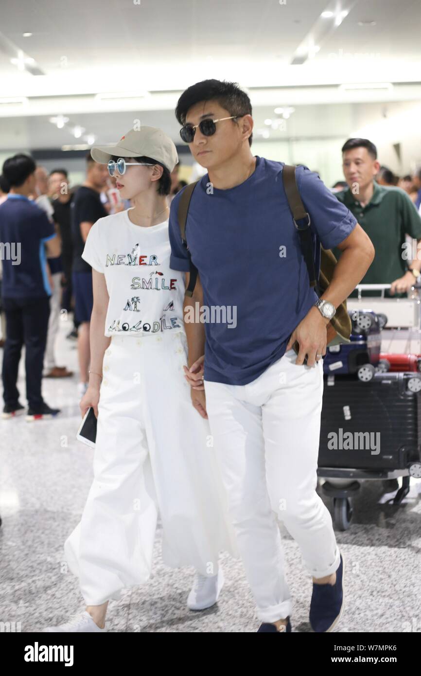Chinese actress Liu Shishi and her Taiwanese actor husband Nicky Wu are