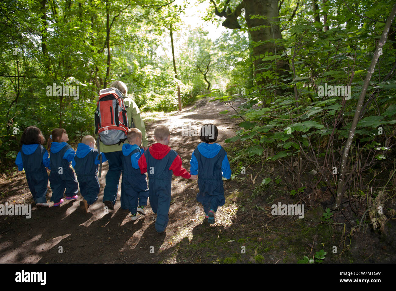 Children woods nursery hi-res stock photography and images - Alamy