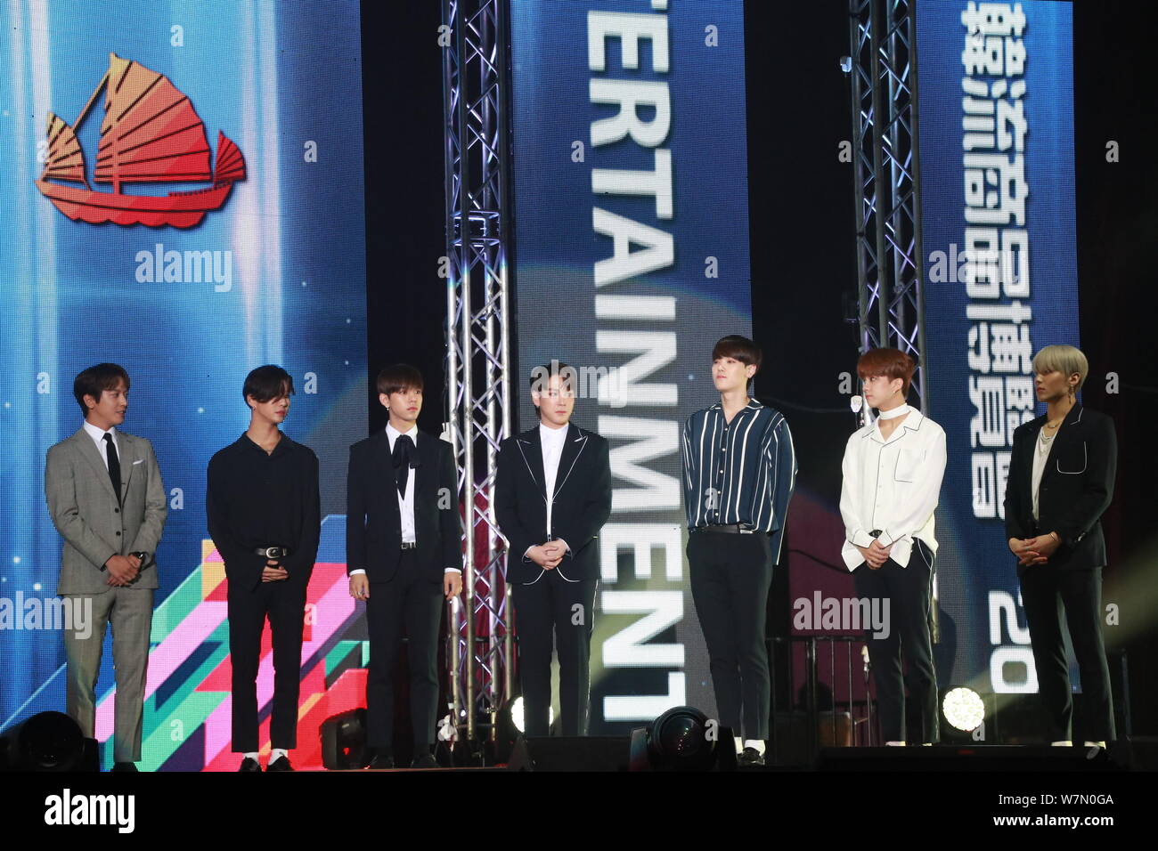 Bap Members Members of South Korean boy group B.A.P attend a launch event for the ...