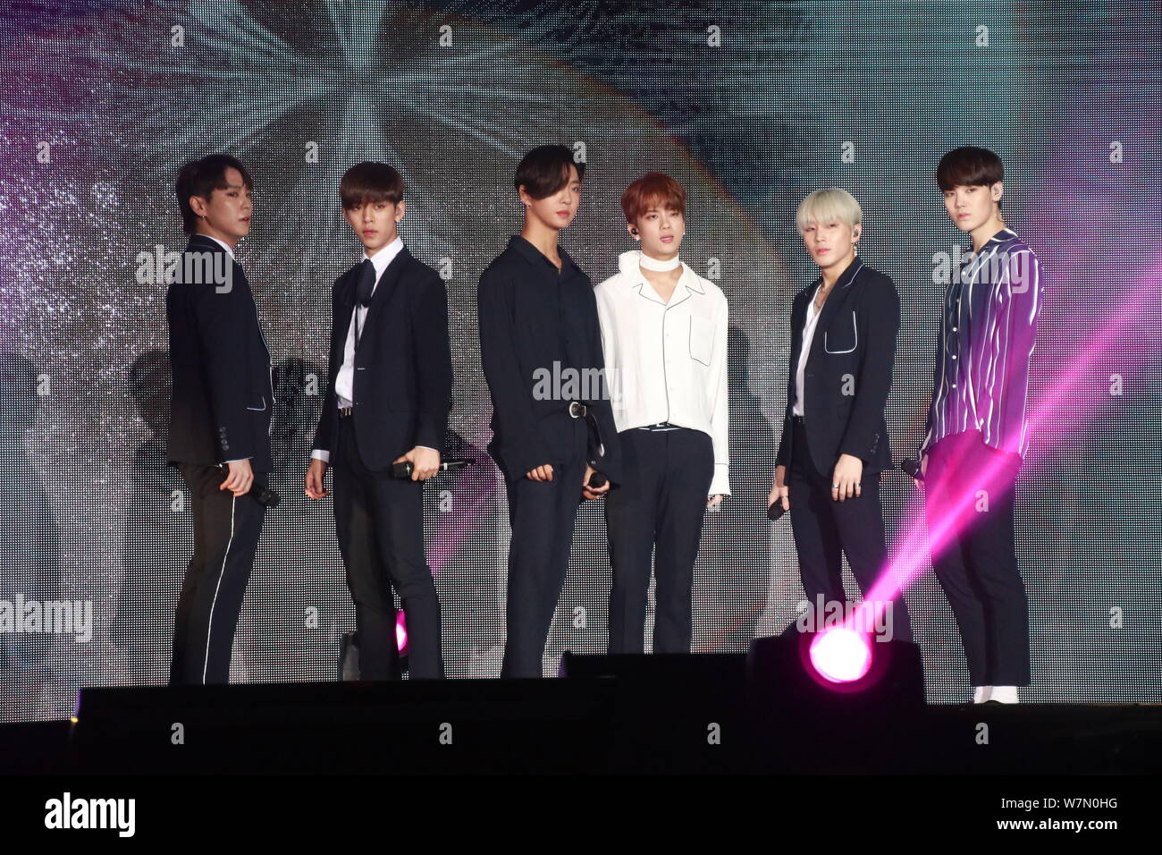 Bap Members Members of South Korean boy group B.A.P attend a launch event for the ...