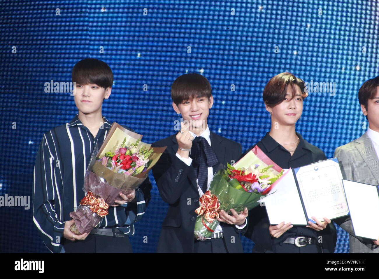 Bap Members Members of South Korean boy group B.A.P attend a launch event for the ...